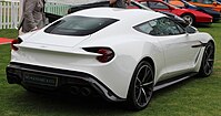 Rear-three quarters view of a white coupe