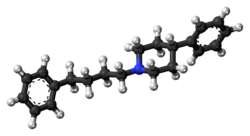 Ball-and-stick model of the 4-PPBP molecule