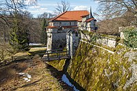 96. Platz: CatalpaSpirit mit Burggraben des Schlosses Lichtenstein bei Reutlingen