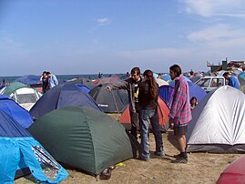 Campeggio sulla spiaggia di Vama Veche