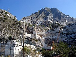 Marmorbrud udenfor Carrara.