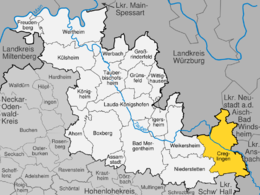 Creglingen - Localizazion