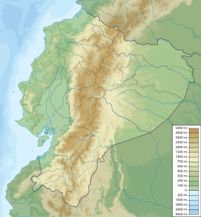 Map showing the location of Sumaco Napo-Galeras National Park