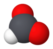 Space-filling model of formate