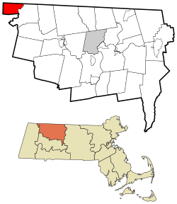 Location in Franklin County in Massachusetts