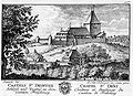 Le château de Châtel-Saint-Denis aux environs de 1754.