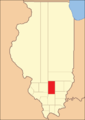 Территория округа с момента основания по 1821 год