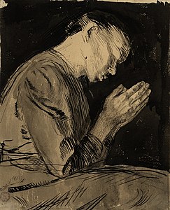 Mulher orante, 1892. Musée d'art moderne et contemporain de Estrasburgo
