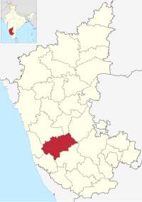 मानचित्र जिसमें चिकमगलूर ज़िला Chikmagalur district ಚಿಕ್ಕಮಗಳೂರು ಜಿಲ್ಲೆ हाइलाइटेड है