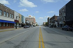 Main Street (US Hwy 150) in downtown Galesburg