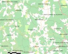 Églisolles – Mappa