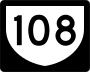 Highway 108 marker