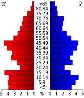 Bevolkingspiramide Sutton County