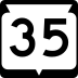 State Trunk Highway 35 marker