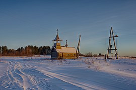 La chapelle de Pacôme de la Kena en hiver.