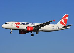 Airbus A320-214 společnosti ČSA