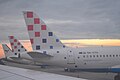 Aviones de Croatia Airlines en el Aeropuerto Internacional de Zagreb, Croacia