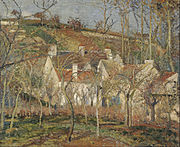 Toits rouges, coin d'un village, hiver, Côte de Saint-Denis, Pontoise, 1877. Musée d'Orsay, Paris