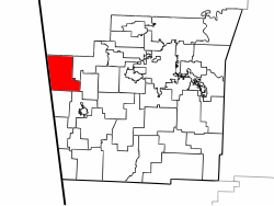 Location of Illinois Township in Washington County