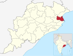 Location in Odisha, India