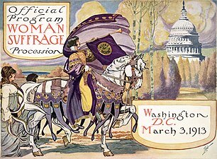 30/03: Programa oficial de la Woman suffrage procession, celebrada a Washington D.C. el 1913.