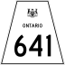 Highway 641 marker