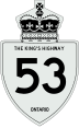 King's Highway 53 marker