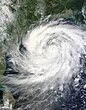 Satellite photo of cyclone