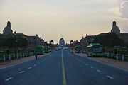 Rashtrapati Bhavan seen from Kartavya Path