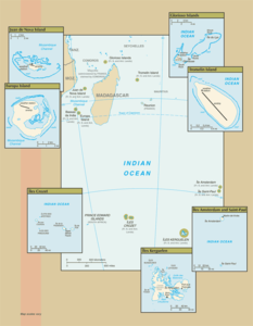 Terre Australi e Antartiche Francesi (TAAF) - Mappa