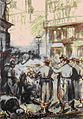 La Barricade, répression de la Commune de Paris, lithographie (1871-1873).