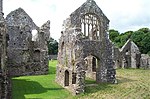 stone walls of a ruined building