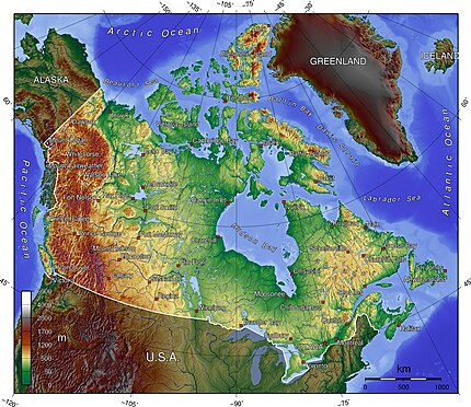 Location map CanadaTerrain/doc is located in Canada