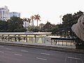 The Gelora Bung Karno BRT Station near the Gelora Bung Karno Sports Complex, before rebranded as Senayan Bank DKI