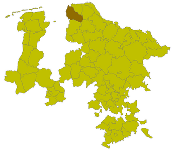Lage des Kreises Lehe in der Provinz Hannover
