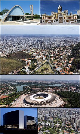 Een collage van Belo Horizonte