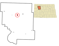 Location of Stanley, North Dakota