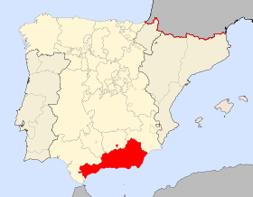 Localização de Reino de Granada