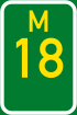 Metropolitan route M18 shield