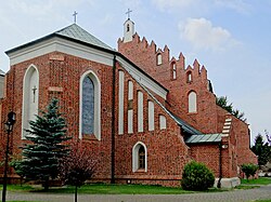 Gothic church of the Assumption in Szadek