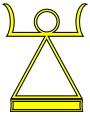 Символ богини Танит, культовая и государственная эмблема