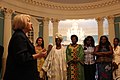 Image 7In 2012, Ambassador-at-Large for Global Women's Issues Melanne Verveer greets participants in an African Women's Entrepreneurship Program at the State Department in Washington, D.C. (from Entrepreneurship)