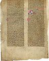 Lectura in Codicem, Schøyen Collection (Norway), MS 209/04, Italian provenance, 1st half of 14th century