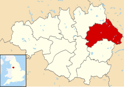 Oldham shown within Greater Manchester