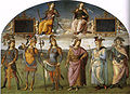 Menjalnica, Peruginove freske