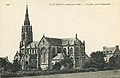 L'église Saint-Nérin vers 1920 : vue extérieure d'ensemble.