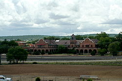 The Historic Train Station as seen from I-25