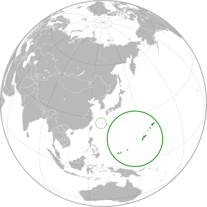 Ryūkyū-saarten sijainti