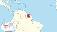 苏里南地图