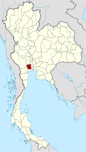 Ligging van de provincie Nakhon Pathom